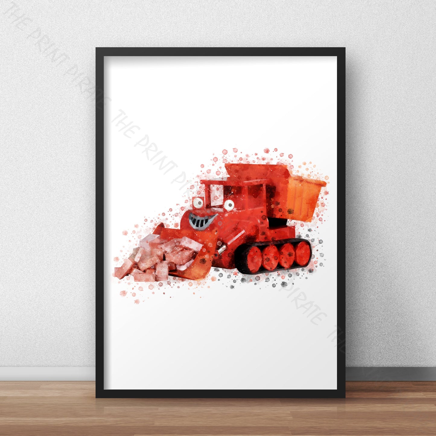 Bob the Builder 'MUCK' Watercolour Splash Wall Art Print