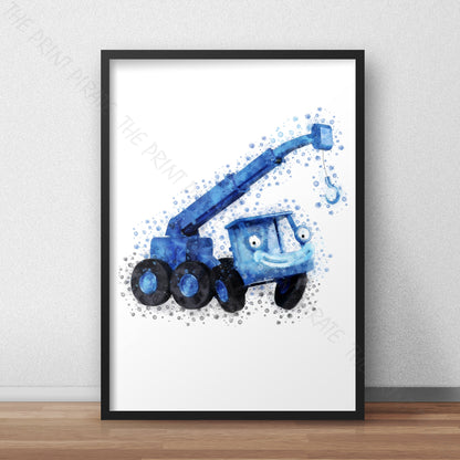 Bob the Builder 'LOFTY' Watercolour Splash Wall Art Print