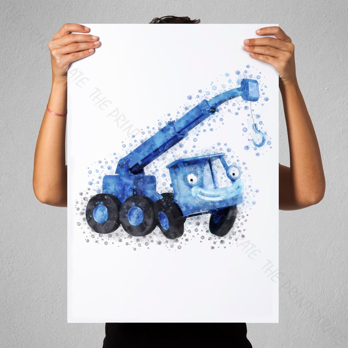 Bob the Builder 'LOFTY' Watercolour Splash Wall Art Print