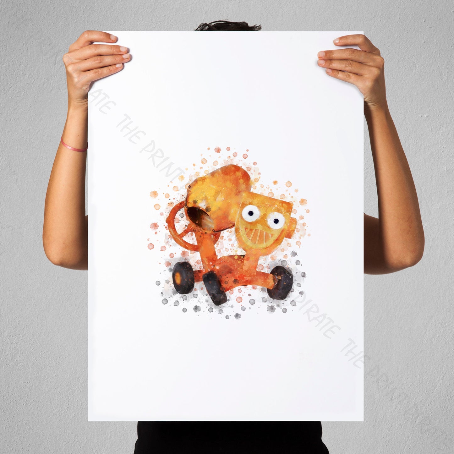 Bob the Builder 'DIZZY' Watercolour Splash Wall Art Print