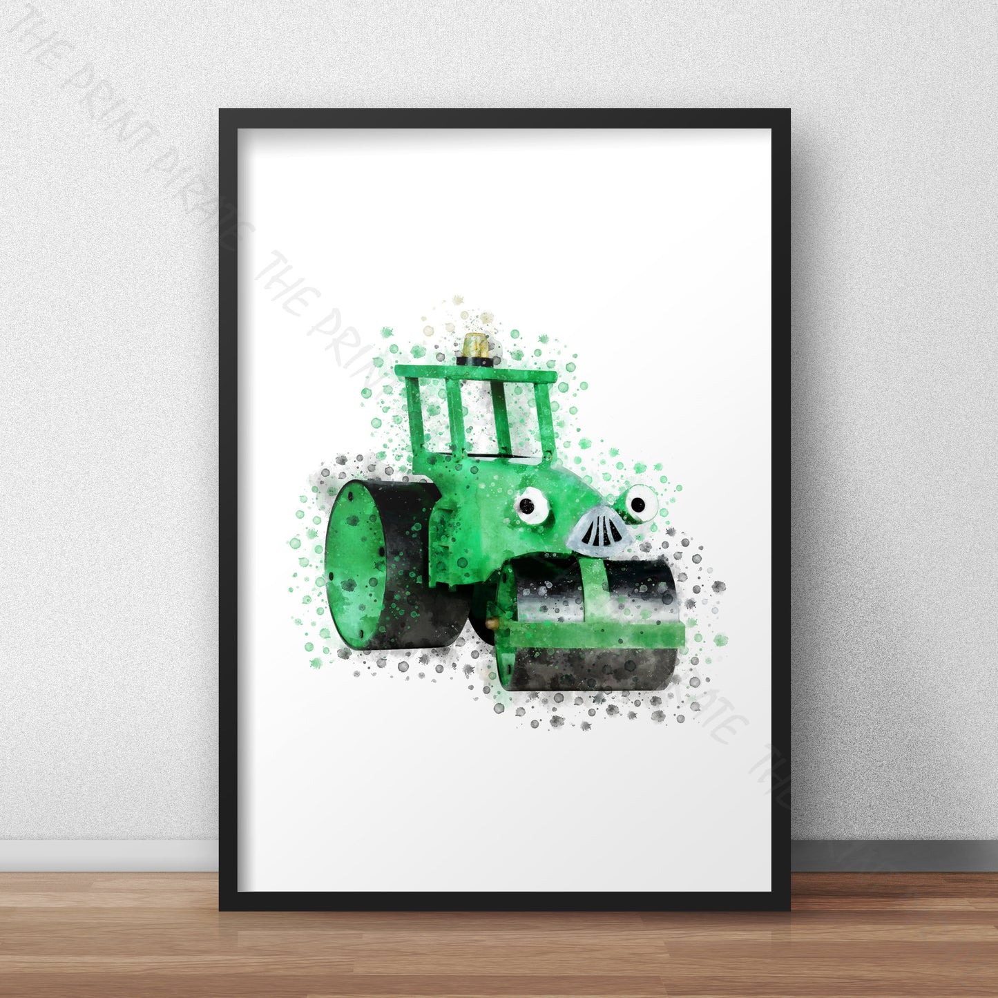 Bob the Builder 'ROLEY' Watercolour Splash Wall Art Print