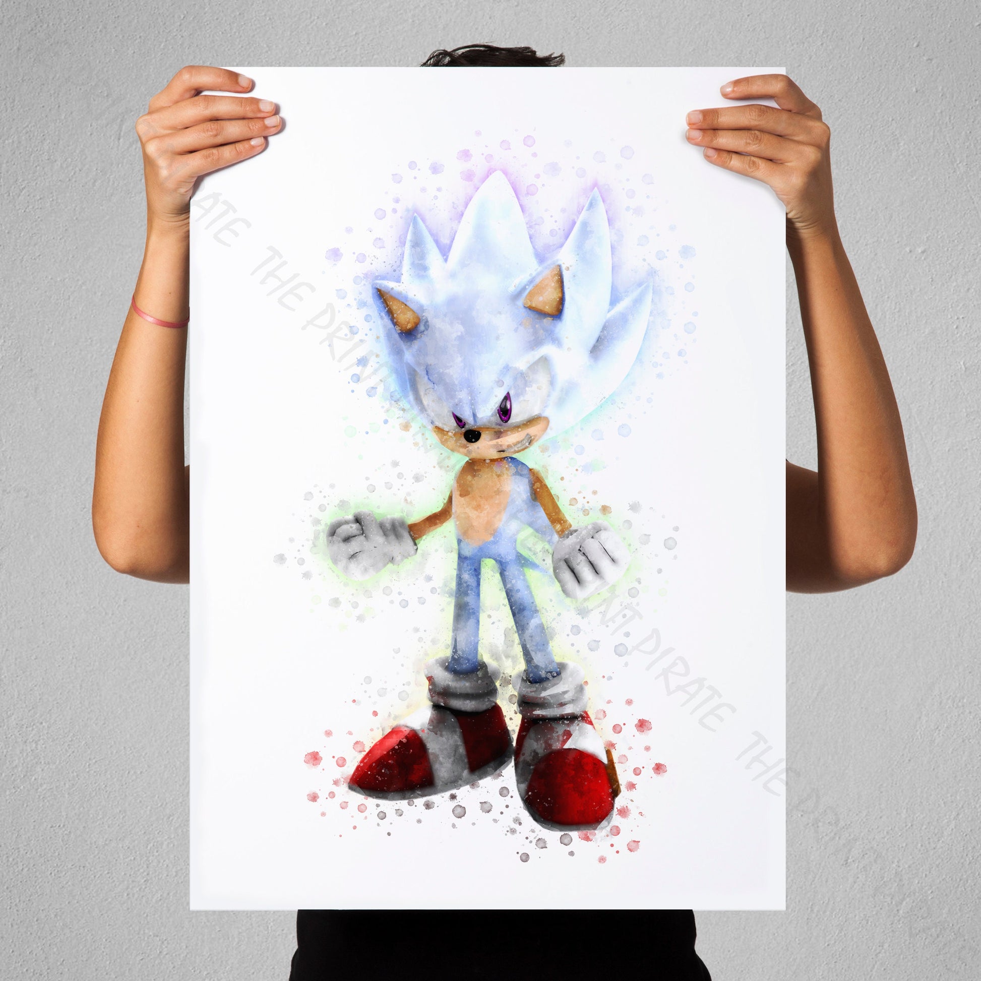 Physical Print Hyper Sonic Sonic the Hedgehog Art Print -  Sweden