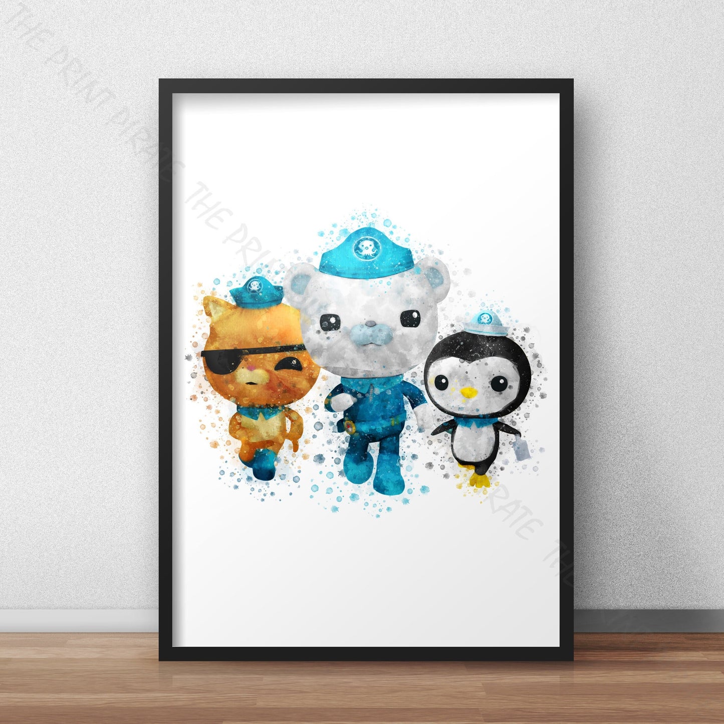 Octonauts 'OCTONAUTS TEAM' Watercolour Splash Wall Art Print