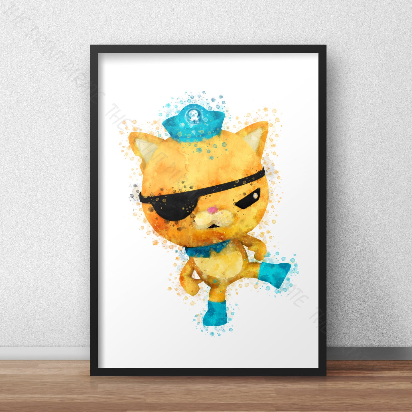 Octonauts 'KWAZII' Watercolour Splash Wall Art Print