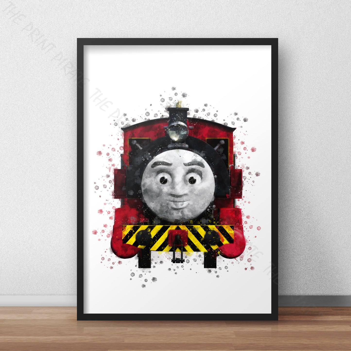 Thomas and Friends 'VICTOR' Watercolour Splash Wall Art Print