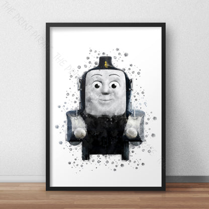 Thomas and Friends 'SPENCER' Watercolour Splash Wall Art Print