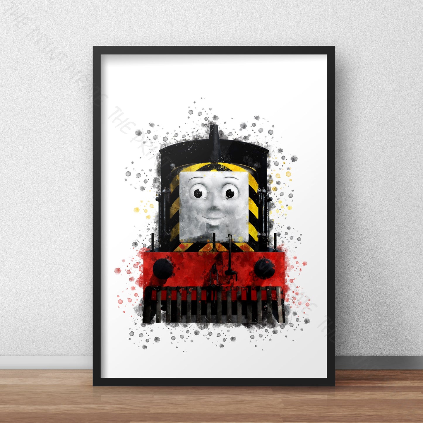 Thomas and Friends 'MAVIS' Watercolour Splash Wall Art Print