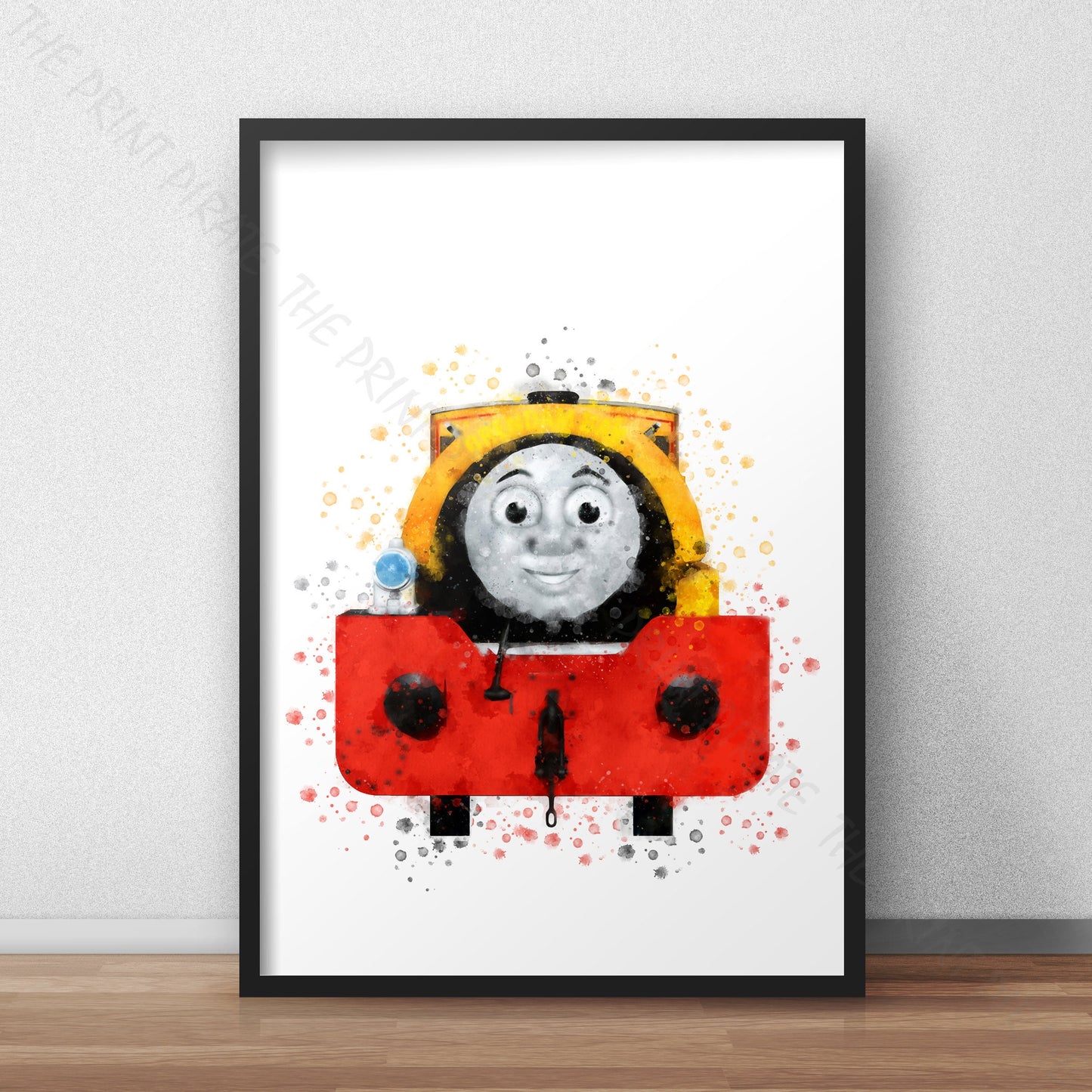 Thomas and Friends 'BILL / BEN' Watercolour Splash Wall Art Print