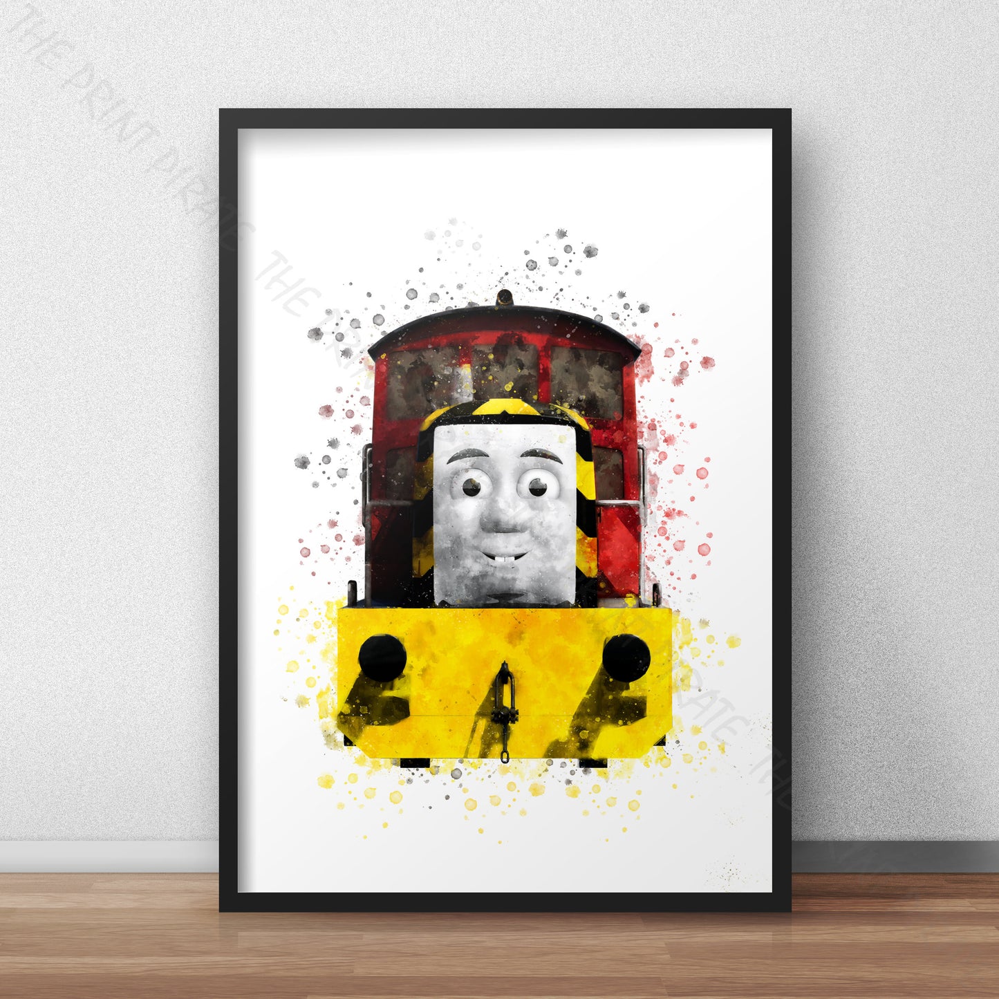 Thomas and Friends 'SALTY' Watercolour Splash Wall Art Print