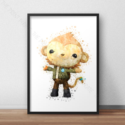 Octonauts 'PAANI' Watercolour Splash Wall Art Print