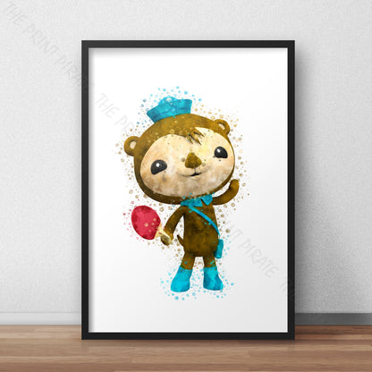 Octonauts 'SHELLINGTON' Watercolour Splash Wall Art Print