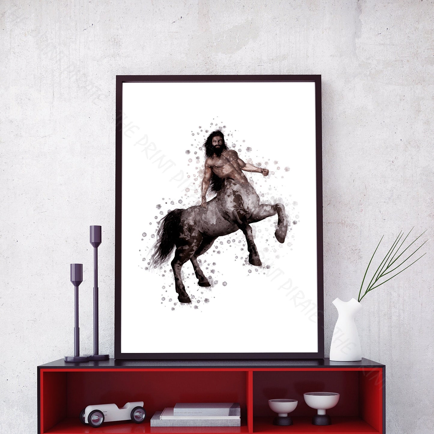 Wizarding World 'CENTAUR' Hogwarts Harry Potter / Fantastic Beasts Watercolour Splash Wall Art Print