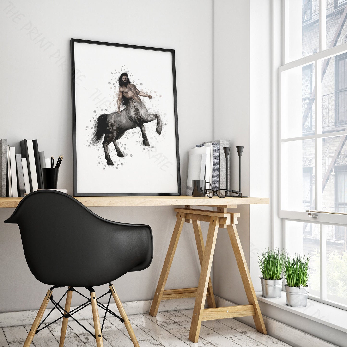 Wizarding World 'CENTAUR' Hogwarts Harry Potter / Fantastic Beasts Watercolour Splash Wall Art Print