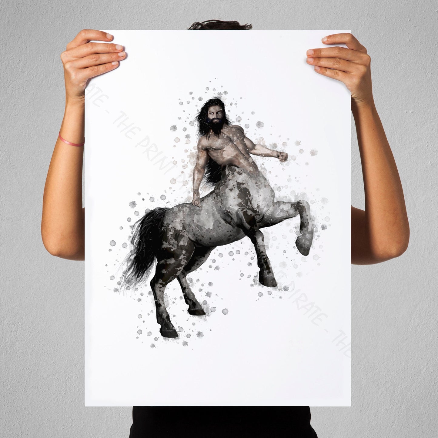 Wizarding World 'CENTAUR' Hogwarts Harry Potter / Fantastic Beasts Watercolour Splash Wall Art Print