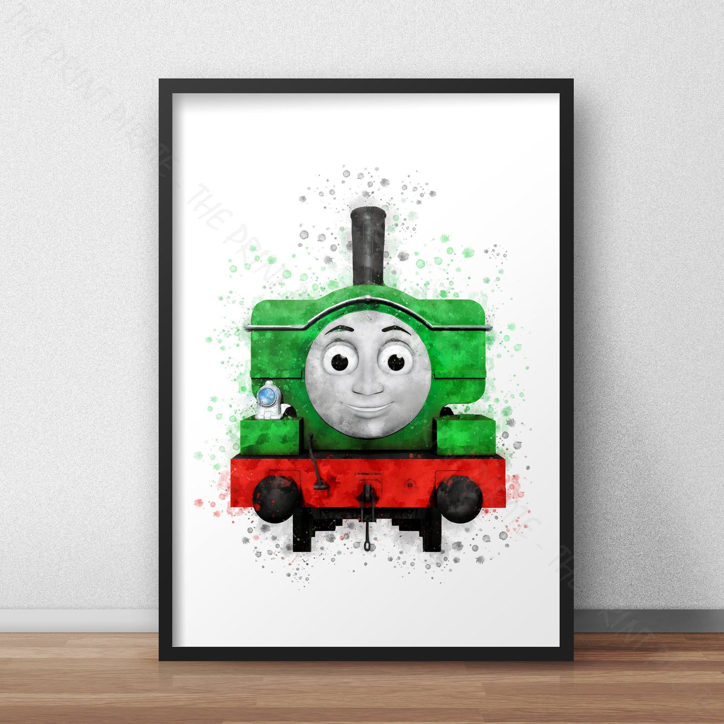 Thomas and Friends 'DUCK' Watercolour Splash Wall Art Print