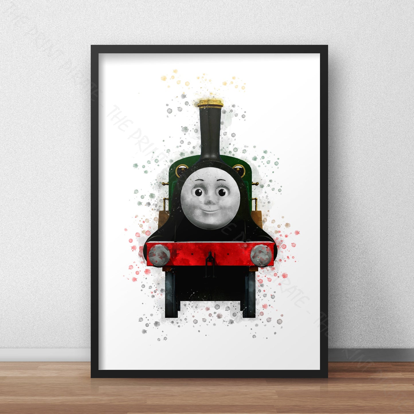 Thomas and Friends 'EMILY' Watercolour Splash Wall Art Print