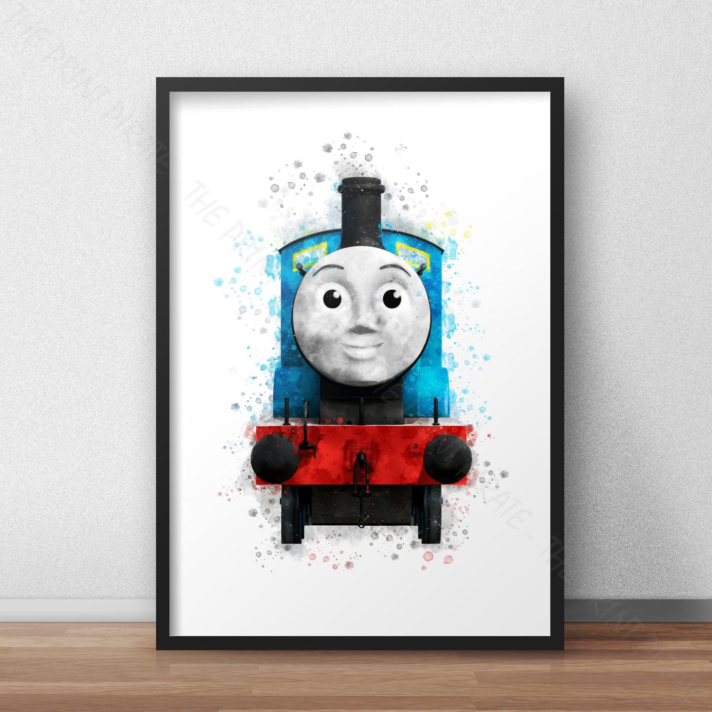 Thomas and Friends 'EDWARD' Watercolour Splash Wall Art Print