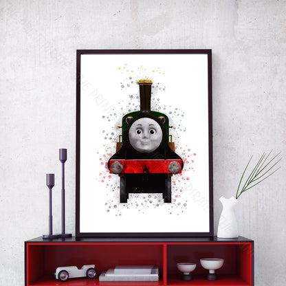 Thomas and Friends 'EMILY' Watercolour Splash Wall Art Print