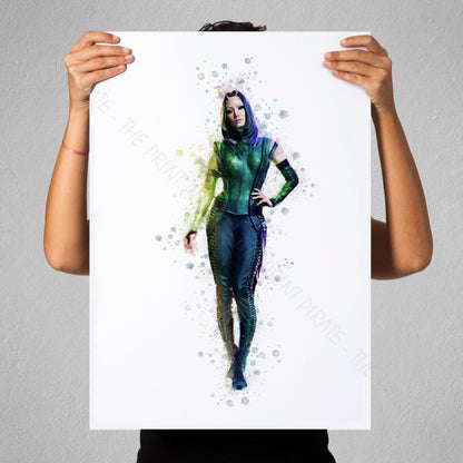 Superhero 'MANTIS' Marvel Watercolour Splash Wall Art Print