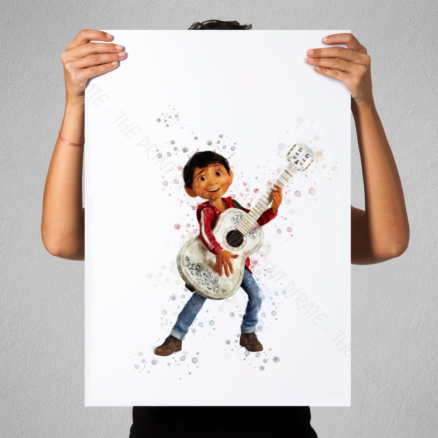 Disney / Pixar 'MIGUEL' Coco Watercolour Splash Wall Art Print