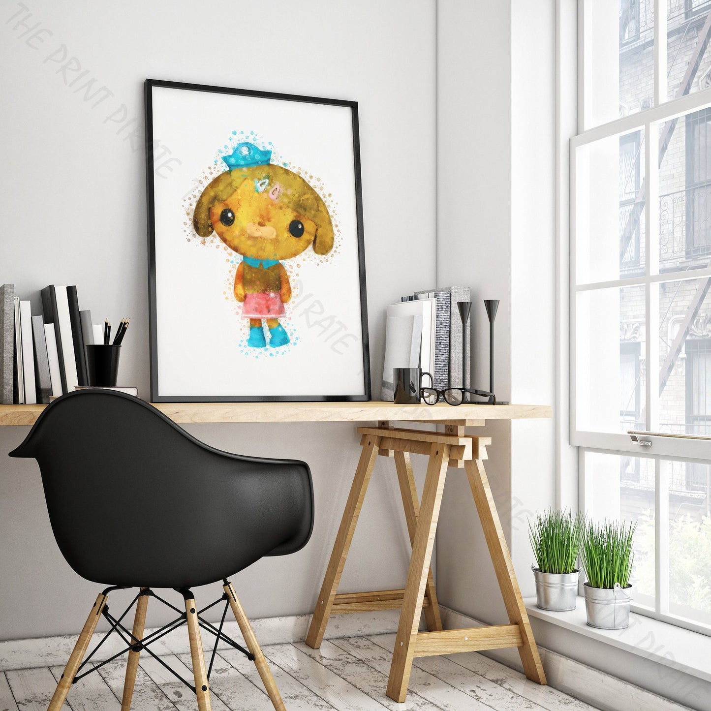 Octonauts 'DASHI' Watercolour Splash Wall Art Print