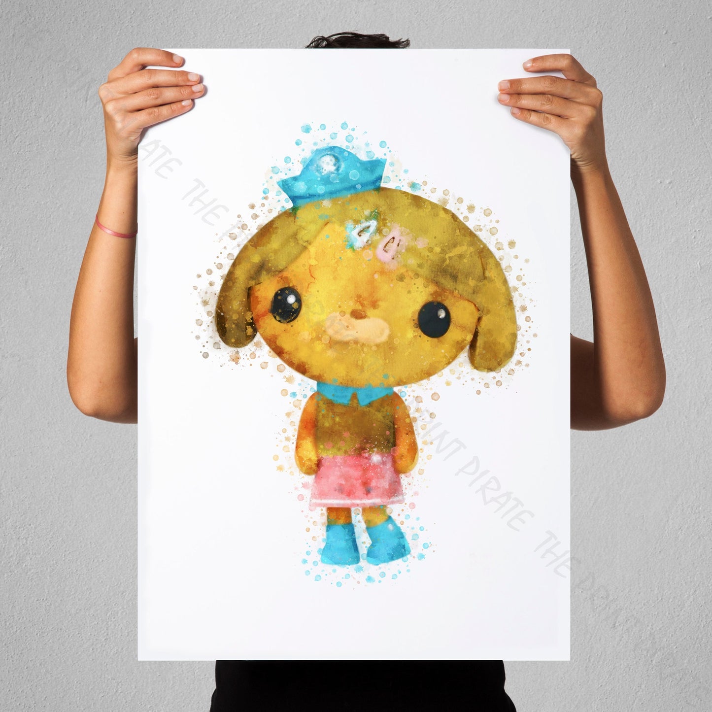 Octonauts 'DASHI' Watercolour Splash Wall Art Print