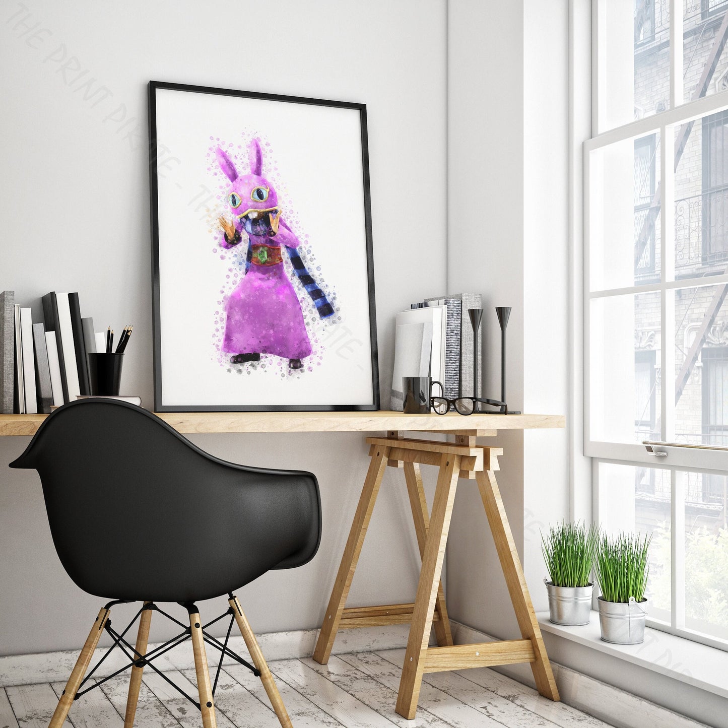 Gaming 'RAVIO' Legend of Zelda Watercolour Splash Wall Art Print