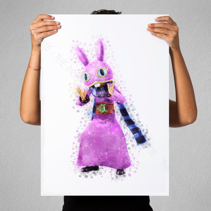 Gaming 'RAVIO' Legend of Zelda Watercolour Splash Wall Art Print