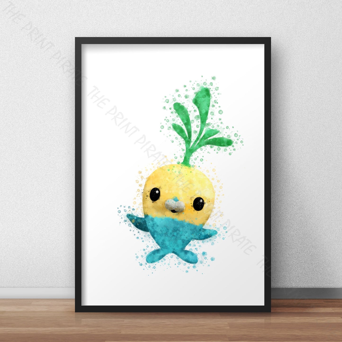 Octonauts 'TUNIP' Watercolour Splash Wall Art Print