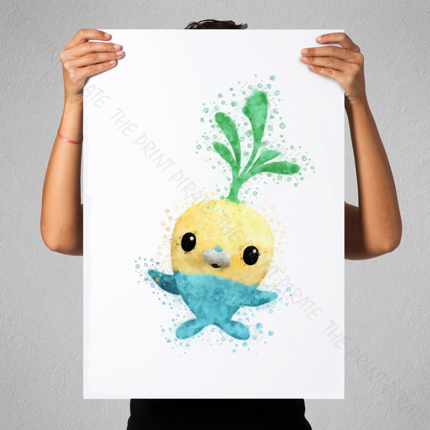 Octonauts 'TUNIP' Watercolour Splash Wall Art Print