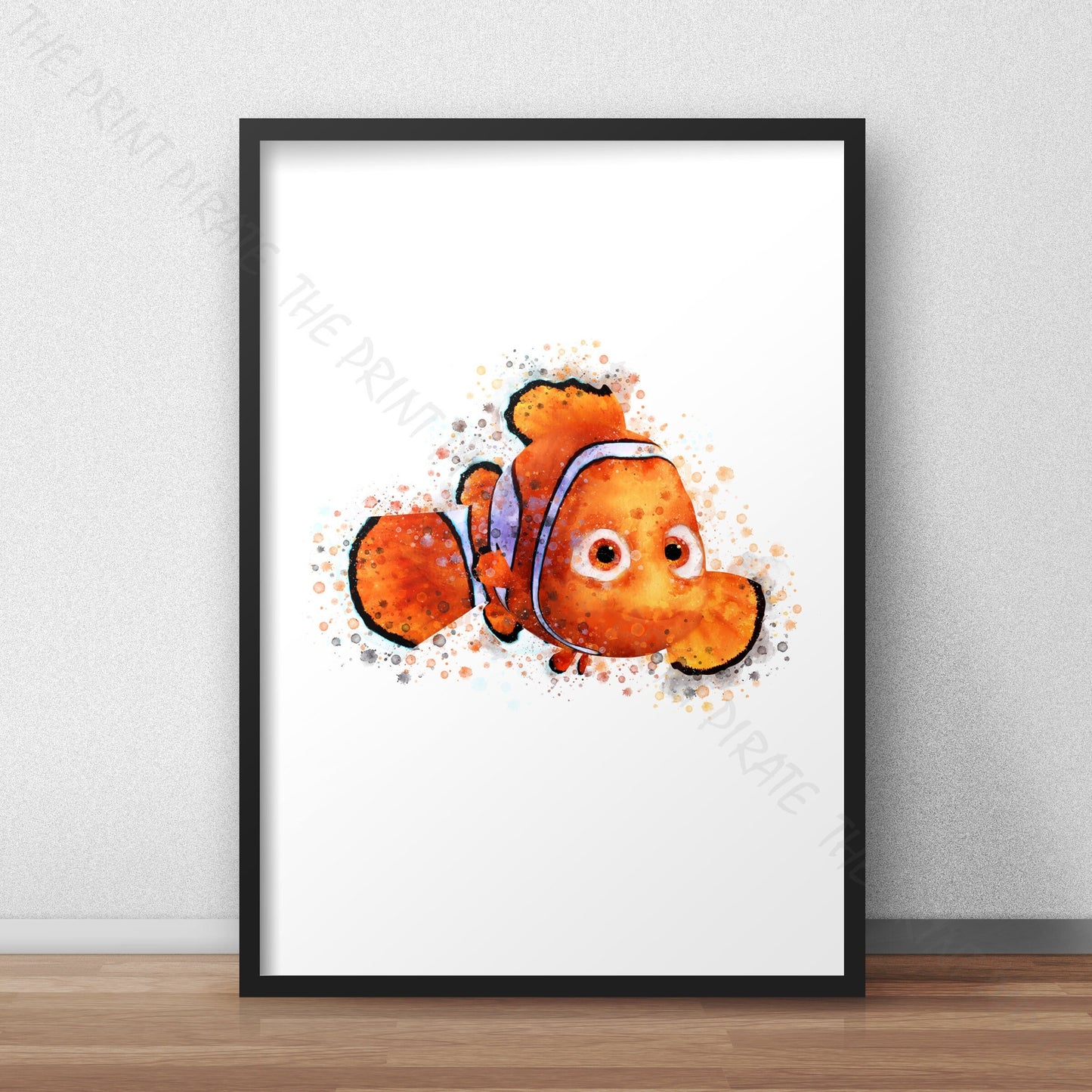 Disney Pixar 'NEMO' Finding Nemo Watercolour Splash Art Print