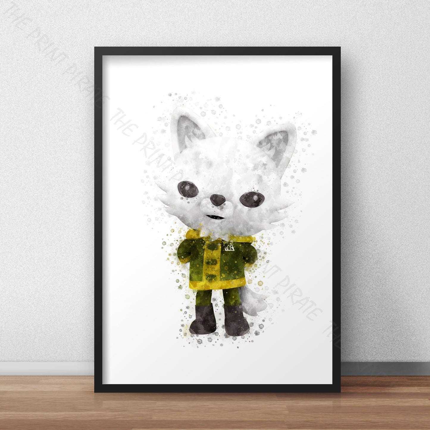 Octonauts 'PROFESSOR NATQUIK' Watercolour Splash Wall Art Print