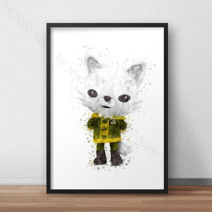 Octonauts 'PROFESSOR NATQUIK' Watercolour Splash Wall Art Print