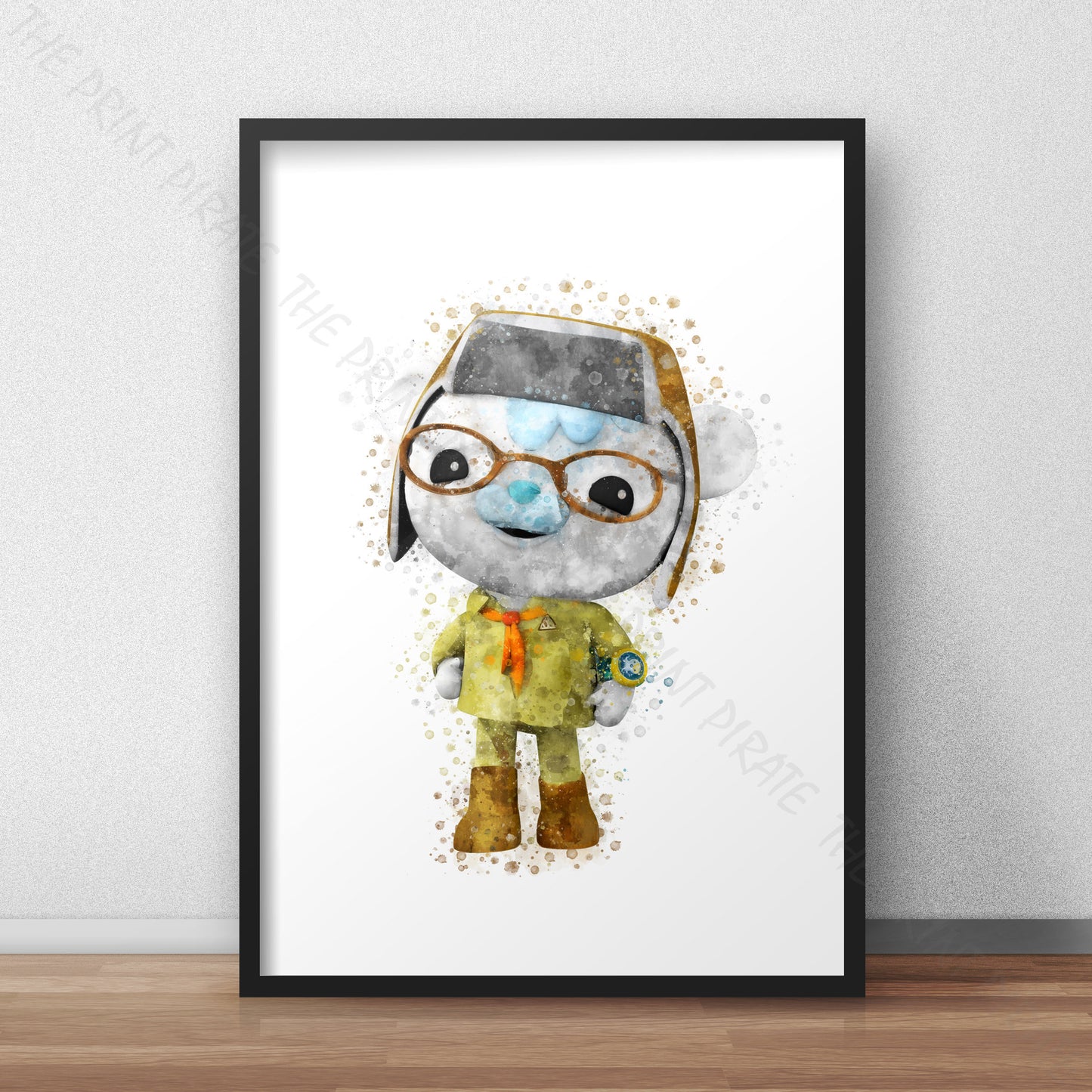 Octonauts 'TRACKER' Watercolour Splash Wall Art Print