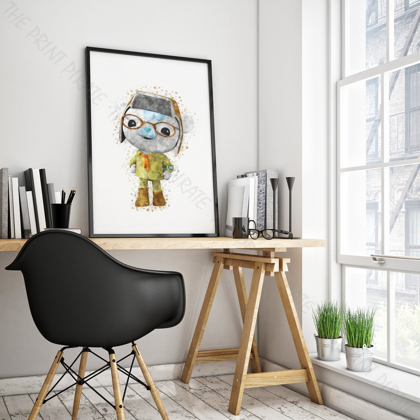 Octonauts 'TRACKER' Watercolour Splash Wall Art Print