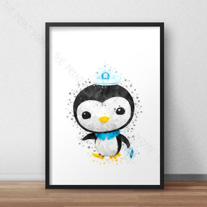 Octonauts 'PESO' Watercolour Splash Wall Art Print