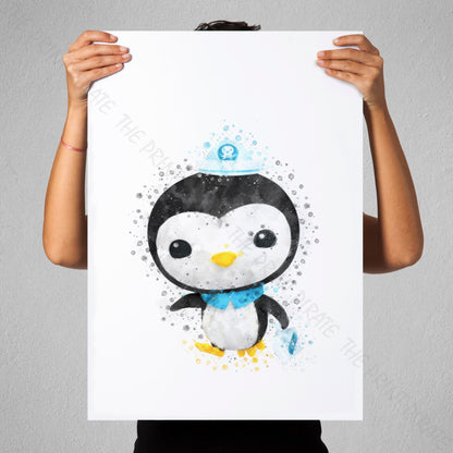 Octonauts 'PESO' Watercolour Splash Wall Art Print