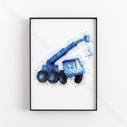 Bob the Builder 'LOFTY' Watercolour Splash Wall Art Print