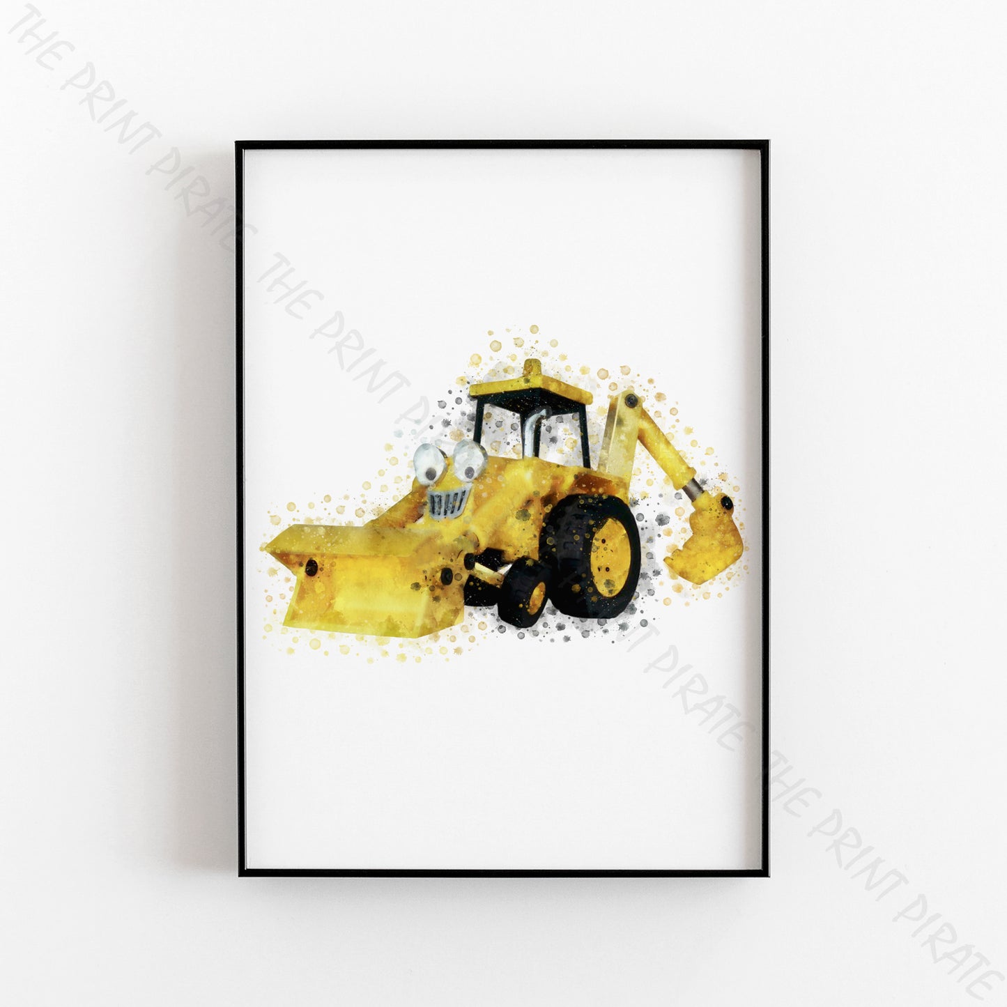 Bob the Builder 'SCOOP' Watercolour Splash Wall Art Print