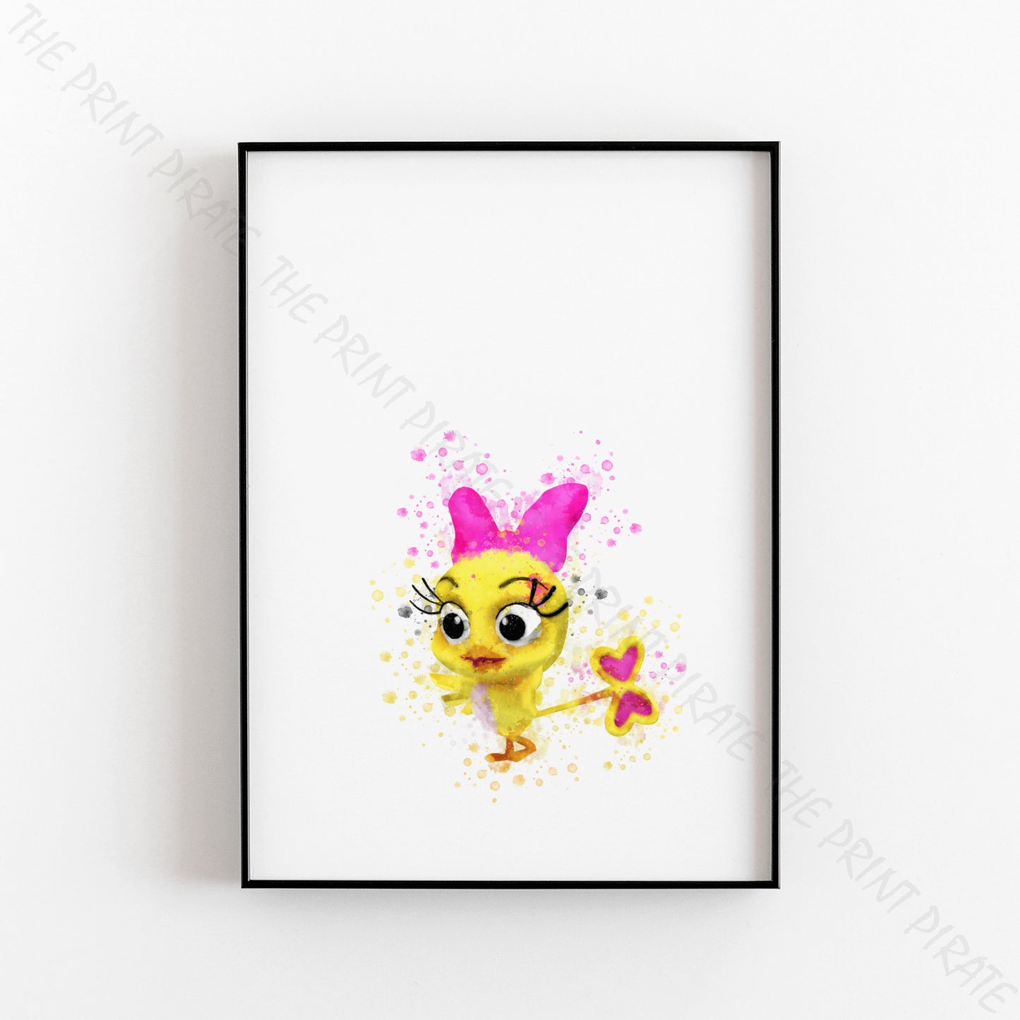 Disney 'CUCKOO LOCA' Character Watercolour Splash Wall Art Print