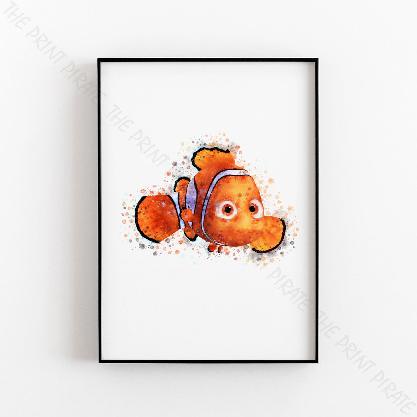 Disney Pixar 'NEMO' Finding Nemo Watercolour Splash Art Print