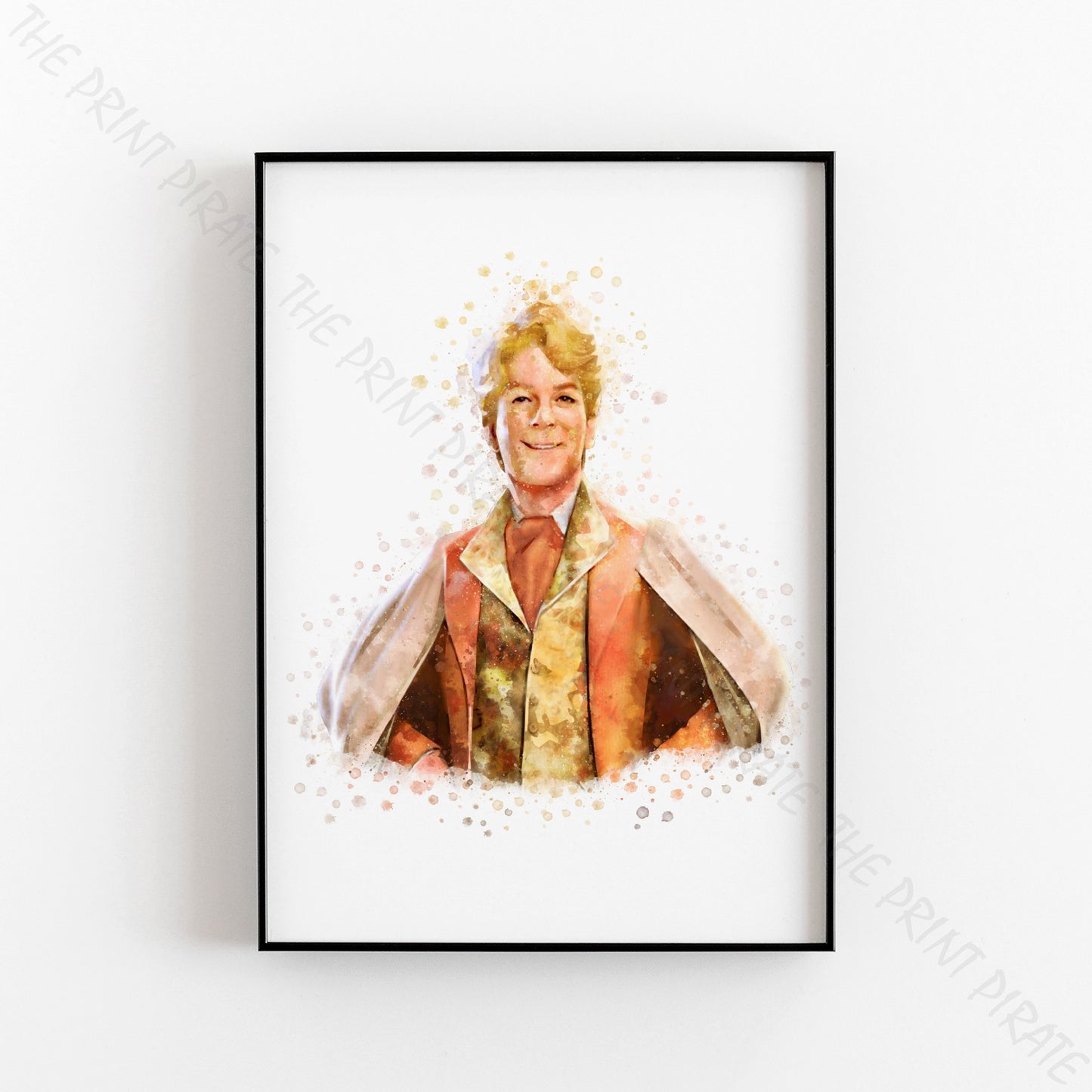 Wizarding World 'GILDEROY LOCKHEART' Hogwarts Harry Potter / Fantastic Beasts Watercolour Splash Wall Art Print