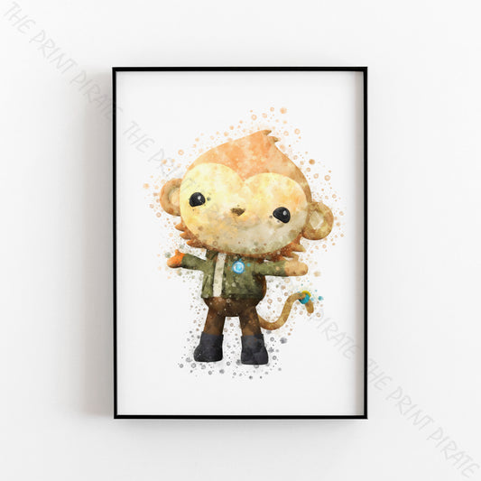 Octonauts 'PAANI' Watercolour Splash Wall Art Print