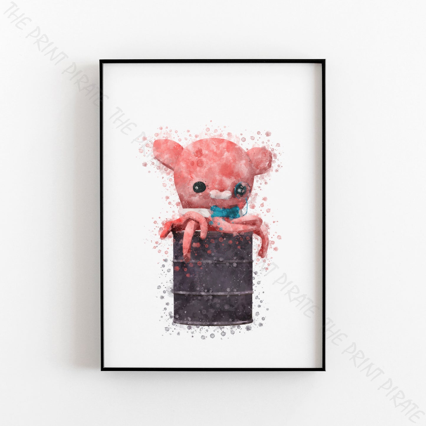 Octonauts 'PROFESSOR INKLING' Watercolour Splash Wall Art Print