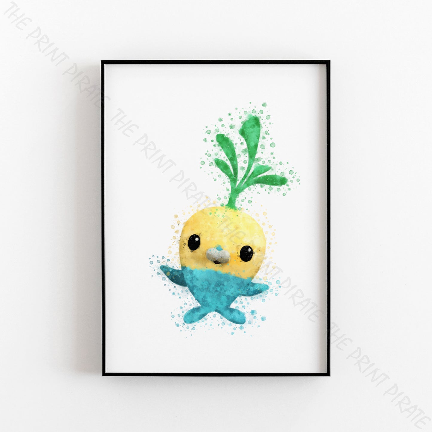 Octonauts 'TUNIP' Watercolour Splash Wall Art Print