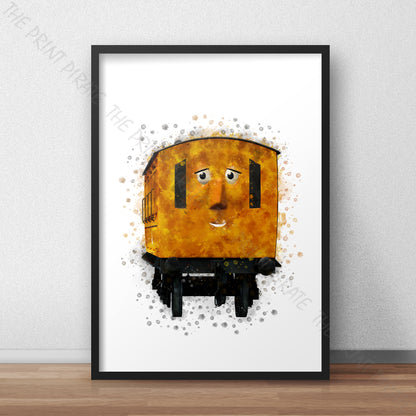 Thomas and Friends 'ANNIE' Watercolour Splash Wall Art Print