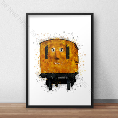 Thomas and Friends 'CLARABEL' Watercolour Splash Wall Art Print