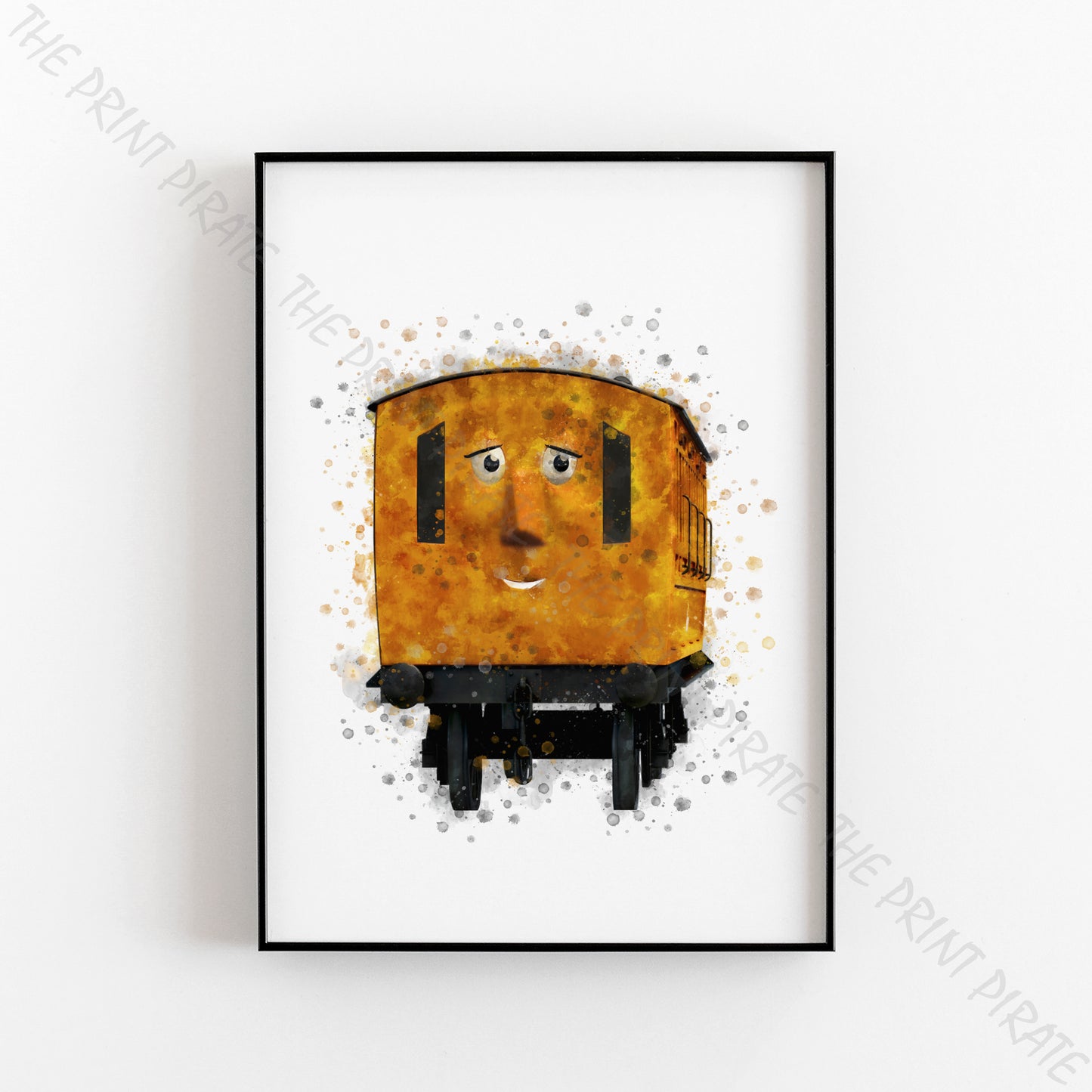 Thomas and Friends 'CLARABEL' Watercolour Splash Wall Art Print