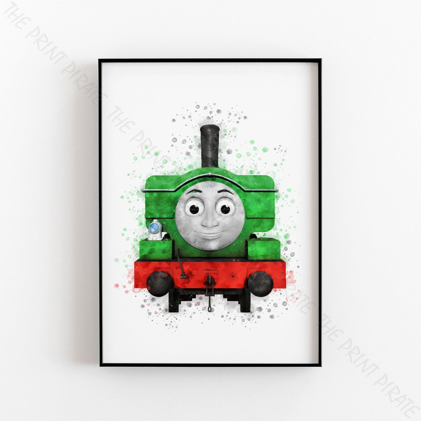 Thomas and Friends 'DUCK' Watercolour Splash Wall Art Print