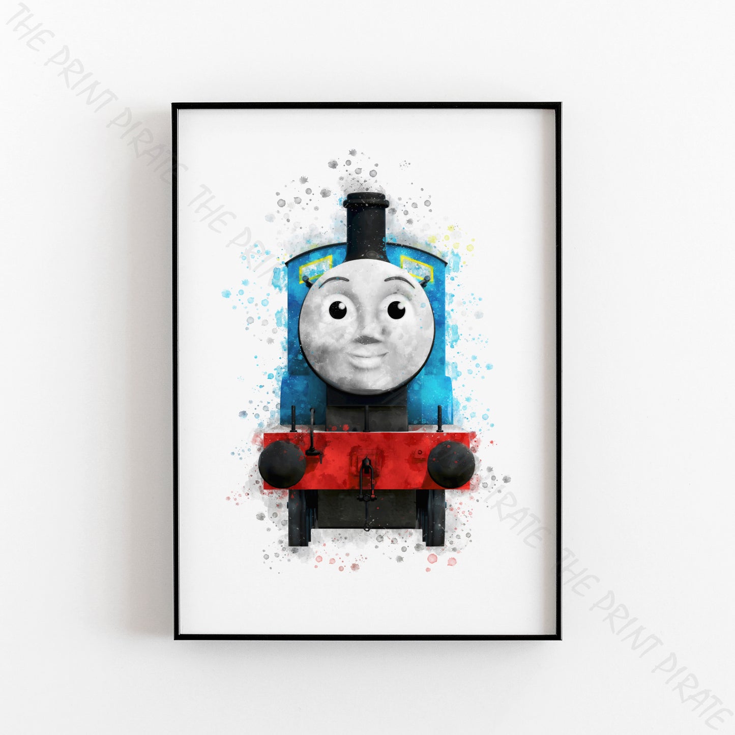 Thomas and Friends 'EDWARD' Watercolour Splash Wall Art Print